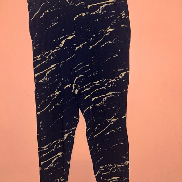 Gap Womens Loungewear Pajama Bottoms Blue Gold Viscose Medium - Picture 2 of 8